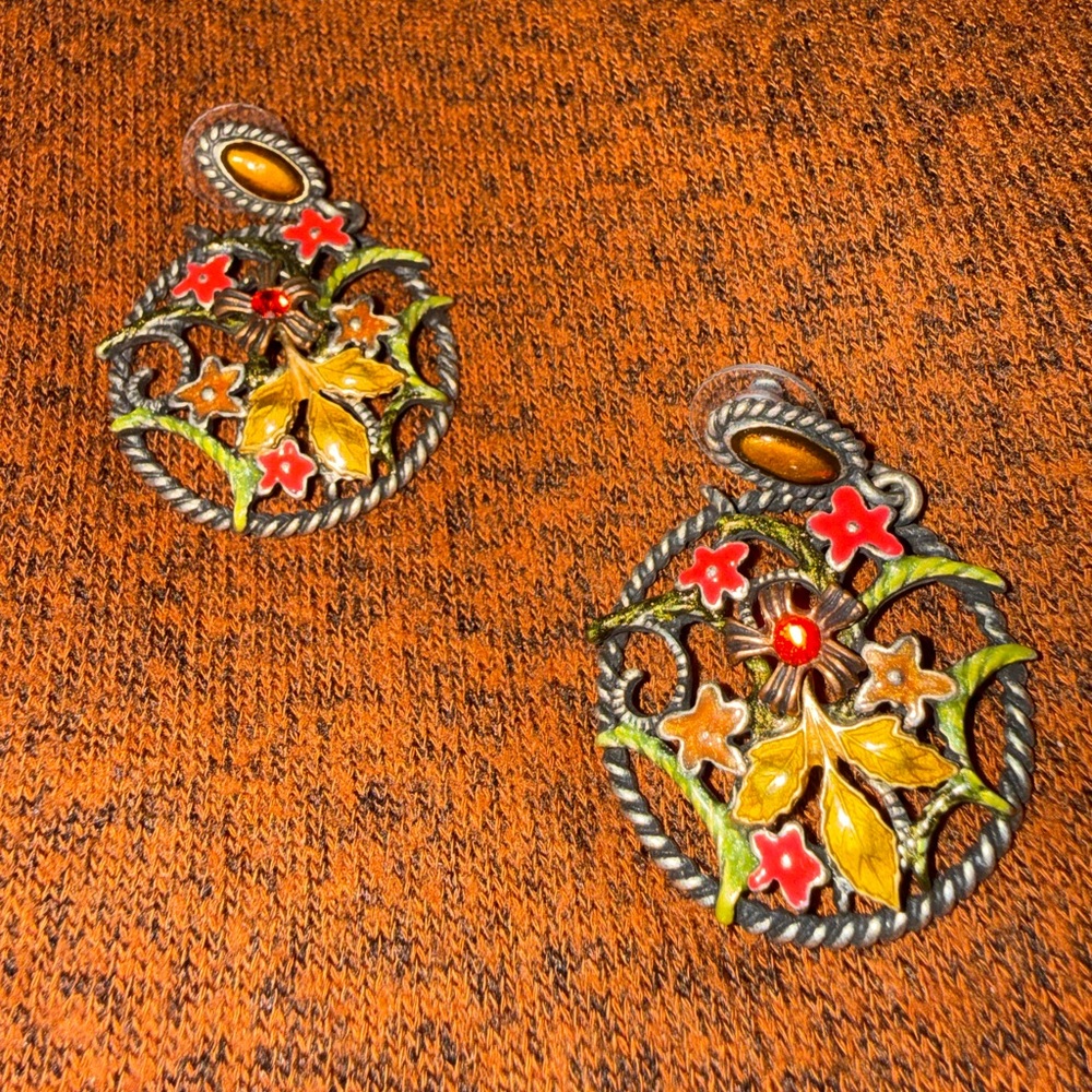 Chico's Multicolor Floral Earrings